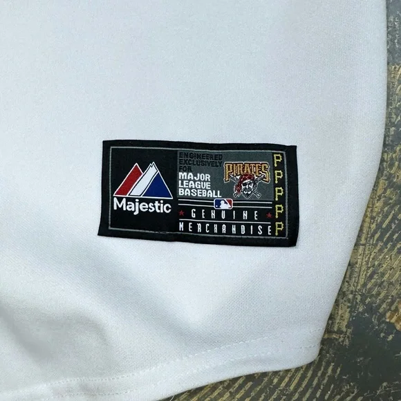 Majestic Gregory Polanco 25 Pittsburgh Pirates Jersey Stitched XXL MLB Baseball - Picture 8 of 8